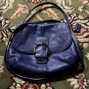 Purple coach cross body